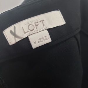 LOFT Skirts - Ann Taylor LOFT Black A Line Zipper Back Skirt LOFT Skirts - Ann Taylor LOFT Black A Line Zipper Back Skirt